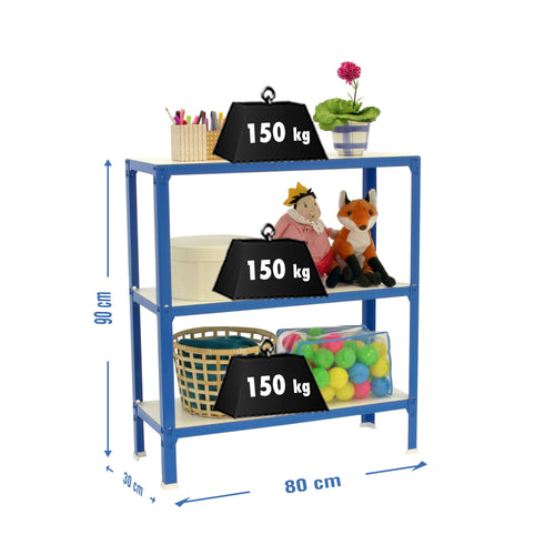 SIMONHOME CLICK WOOD MINI 3/300 AZUL/BLANCO