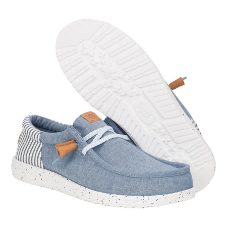 Scarpa tela allacciata