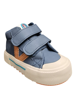 Scarpe sneakers Bambini e ragazzi Victoria tribu blue-arancione velcro