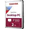 Disco rigido interno - TOSHIBA - P300 - 2 TB - 5400 giri/min - 3.5 Confezione al dettaglio (HDWD220EZSTA)