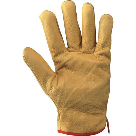 Guanti da lavoro invernali anti-usura in fiore di pelle bovina gialla
