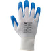 Guanti da lavoro 888 Blu spalmati in poliuretano con polsino elastico e filo continuo
