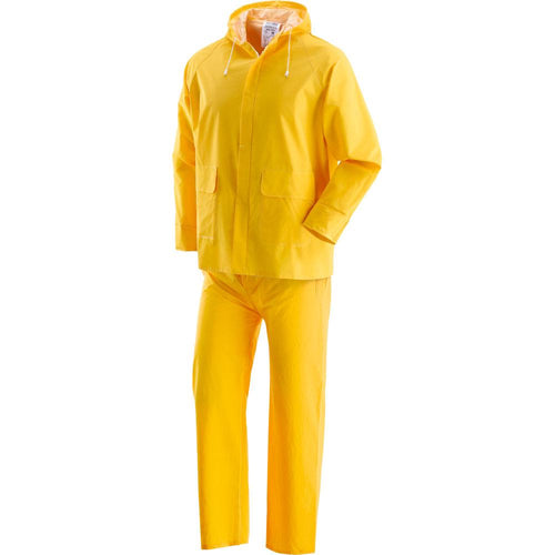 Impermeabile completo Pluvio in PVC/PU con supporto 100% poliestere, giacca e pantaloni traspiranti