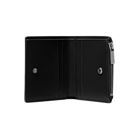 MICHAEL KORS portafogli uomo michael kors - square zip wallet - nero da uomo