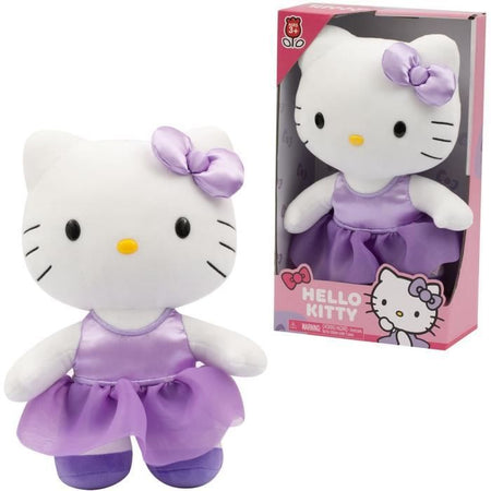 Peluche - GPTOYS - HELLO KITTY - HKT121 - Modello abito in raso viola - 30 cm - Dai 3 anni