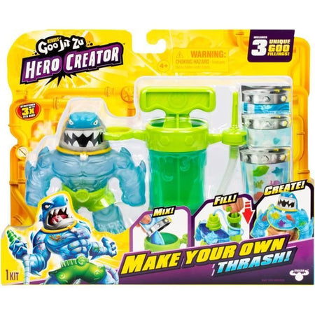 Hero Creator Thrash Figura 11 cm - HERoeS OF GOO JIT ZU - Kit per la creazione di texture personalizzate