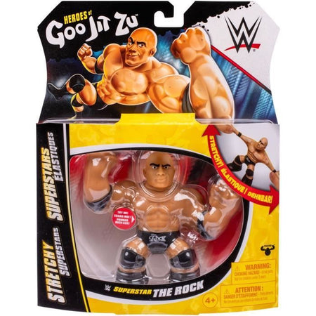 Figura elastica - GOO JIT ZU WWE - The Rock - 11 cm - Texture elastica - 3x elastico