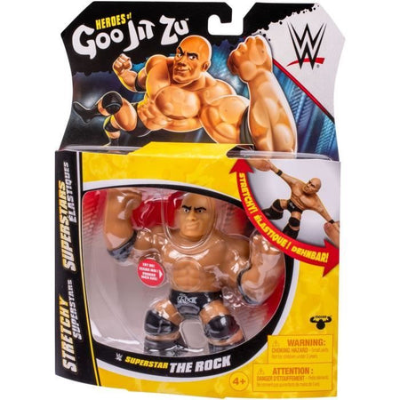 Figura elastica - GOO JIT ZU WWE - The Rock - 11 cm - Texture elastica - 3x elastico