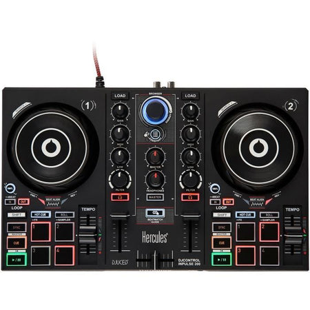 HERCULES DJLEARNING KIT MK2 - Kit DJ tutto in uno per imparare a mixare - Software e tutorial inclusi