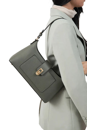 Hexagona - Borsa a spalla squadrata Merline