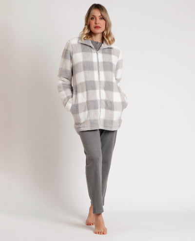 Admas Vestaglia Corta da donna in coral con Zip 67164 2511S29