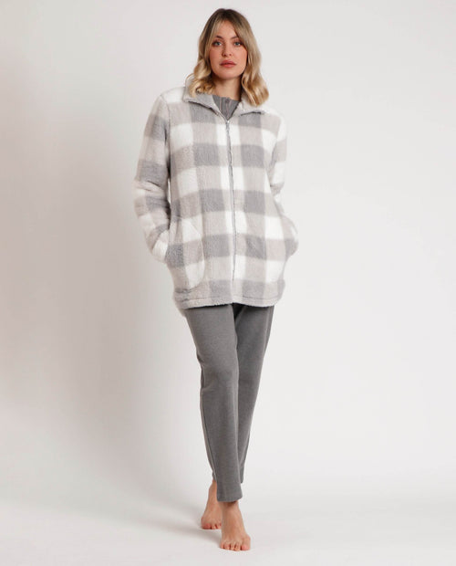 Admas Vestaglia Corta da donna in coral con Zip 67164 2511S29