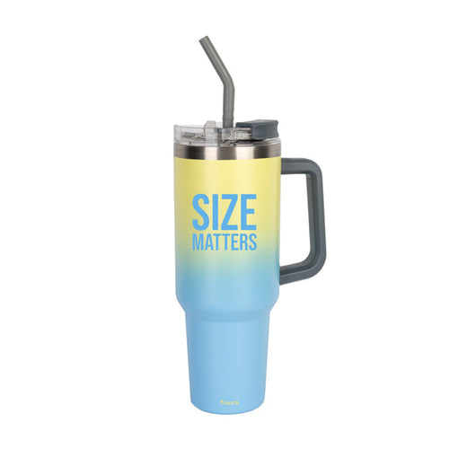 FISURA Thermos XXL con scritta Size matters