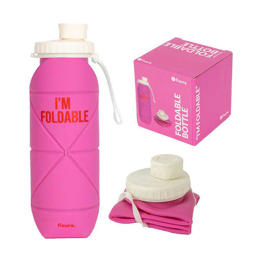 FISURA Bottiglia pieghevole con scritta I'm foldable