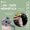 FISURA Thermos XXL con cannuccia e scritta Fresh club