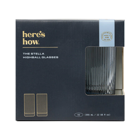Here's How Bicchiere Highball Stella - Set da 2 Blu