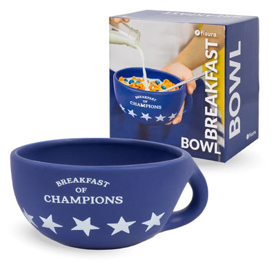 FISURA Bowl colazione con scritta Breakfast of champions