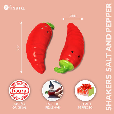 FISURA Set di sale e pepe chilli