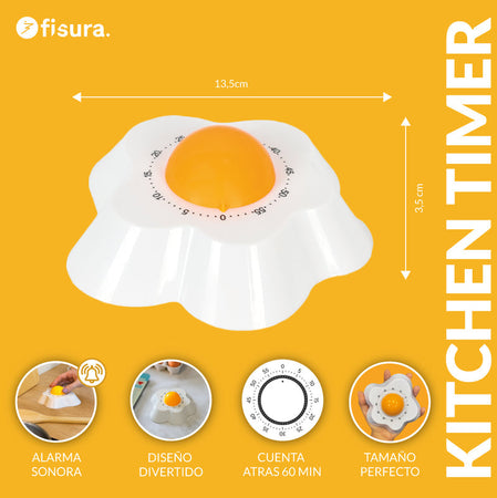 FISURA Timer da cucina a forma di uovo