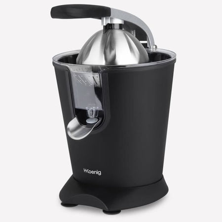 Spremiagrumi - HKoeNIG - AGR82 - Elettrico - 160 W - Dispositivo silenzioso - Nero opaco e acciaio inossidabile