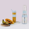 Mini frullatore - SMOO16 - 300 W - 570 mL - Blu pastello - 2 bottiglie d'acqua incluse