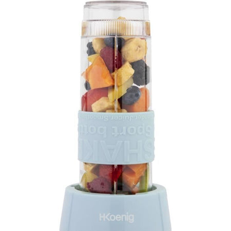 Mini frullatore - SMOO16 - 300 W - 570 mL - Blu pastello - 2 bottiglie d'acqua incluse