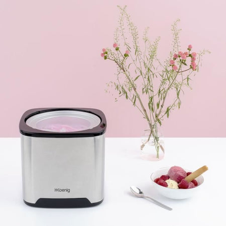 HKOENIG - Sorbetiere - Capacità: 2 L - Preparazione rapida: da 30 a 40 min