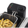 HKoeNIG DFX600 - Friggitrice doppia 2x3L - 3600W - 2 termostati indipendenti - Cestelli estraibili - Filtri antiodore - Acciaio