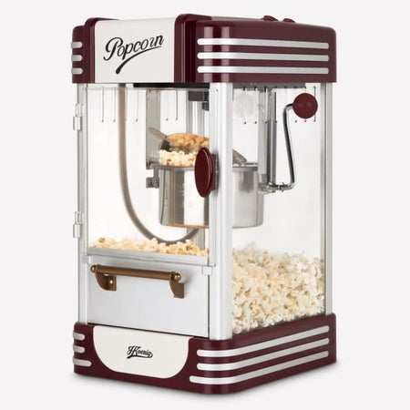 Macchina per popcorn - HKoeNIG - Design retrò - Capacità 50 g - Luce interna