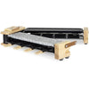 Macchina per raclette 3 in 1 WOD360 HKoeNIG: raclette + pietra refrattaria + griglia - 8 persone - Superficie di cottura 41,5 x 21,2 cm - 1400 W
