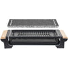 H.KoeNIG - RP320 - Griglia 2 in 1 - Funzione cottura pietra e funzione griglia - 37 x 23 cm - Manici in legno - 1300 W