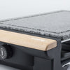 H.KoeNIG - RP320 - Griglia 2 in 1 - Funzione cottura pietra e funzione griglia - 37 x 23 cm - Manici in legno - 1300 W