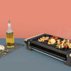 H.KoeNIG - RP320 - Griglia 2 in 1 - Funzione cottura pietra e funzione griglia - 37 x 23 cm - Manici in legno - 1300 W