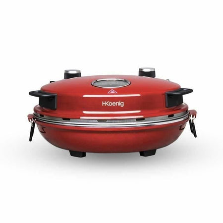 HKoeNIG NAPL350 - Forno per Pizza Napoletana - Fino a 350C - 32cm - 1200W - Timer - Piano cottura in pietra ceramica