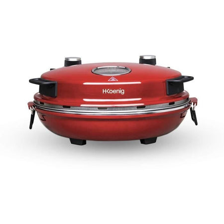 HKoeNIG NAPL350 - Forno per Pizza Napoletana - Fino a 350C - 32cm - 1200W - Timer - Piano cottura in pietra ceramica