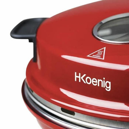 HKoeNIG NAPL350 - Forno per Pizza Napoletana - Fino a 350C - 32cm - 1200W - Timer - Piano cottura in pietra ceramica