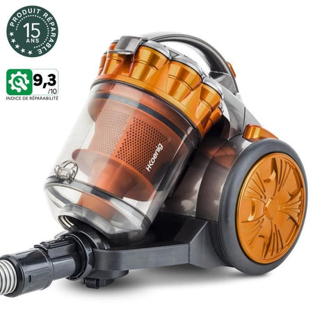 Aspirapolvere multiciclonico HKoeNIG Compact+ senza sacco - Tubo telescopico in alluminio - Classe A
