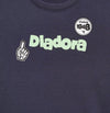 T-shirt Diadora Bambino Blu-Verde con Logo - Collezione PE2026