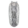 GENEVIEVE - lanterna in vimini tondo 40x106 Grigio