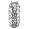 GENEVIEVE - lanterna in vimini tondo 39x95 Grigio
