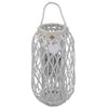 GENEVIEVE - lanterna in vimini tondo 31x66 Bianco