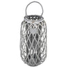 GENEVIEVE - lanterna in vimini tondo 31x66 Grigio