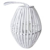 GEORGIE - lanterna in vimini Bianco