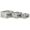 COOPER - set di 3 cassette in legno Grigio