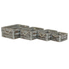 GREYSON - set di 4 cassette in legno Grigio