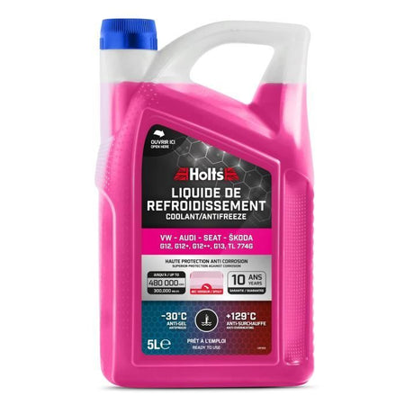 Liquido refrigerante - HOLTS - HAFR0006B - Dedicato VW-AUDI-SEAT-SKODA G12/ G12+ / G12++ / G13 / TL 774G 5L + Ugello