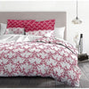 Parure copripiumino 220x240 cm HOME LINGE PASSION FRISE: Copripiumino + 2 federe - 100% Cotone 57 fili - Bordeaux