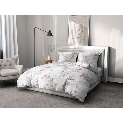 Completo copripiumino 240x260 cm HOME LINGE PASSION POMPADOUR: Copripiumino + 2 federe - 100% Cotone 57 Fili -