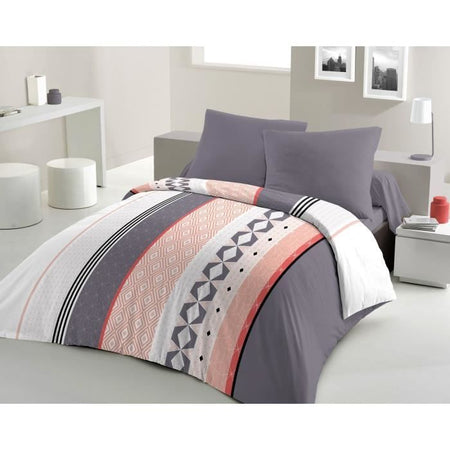 Set copripiumino in microfibra HOME PASSION BLING - 1 copripiumino 240 x 260 cm + 2 federe 63 x 63 cm - Blu
