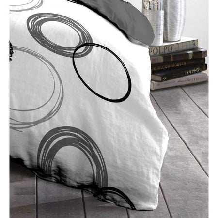 Set di piumini da microfibra di AUDACE - 1 Copertura piumone 140x200 cm + 1 federa 63x63 cm - grigio chiaro - passione di lino domestica